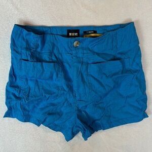 Maeve Women's High Waist Shorts in Bold Blue